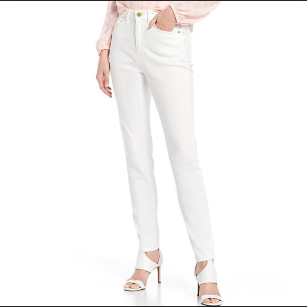 White Michael Kors Tapered Jeans - Size 6P